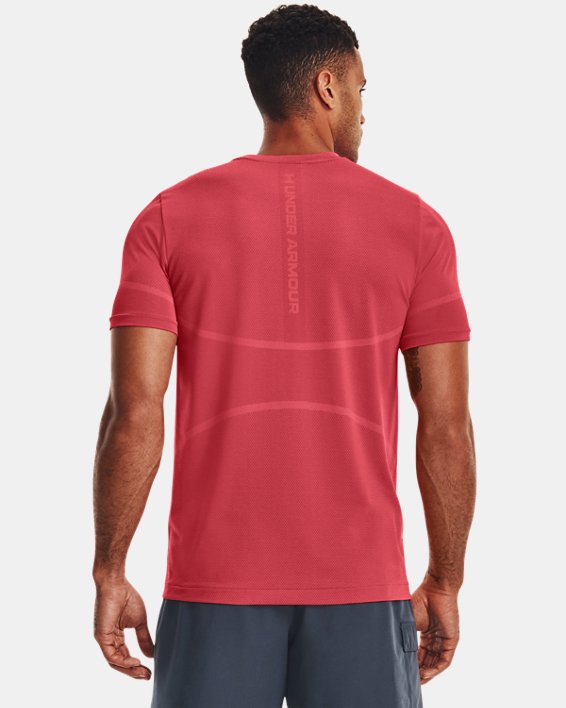 Men's UA RUSH™ Seamless Legacy Short Sleeve, Red, pdpMainDesktop image number 1
